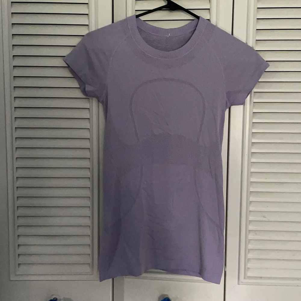 Lululemon Light Purple Workout Tee